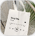 Printed Music Tote Bag